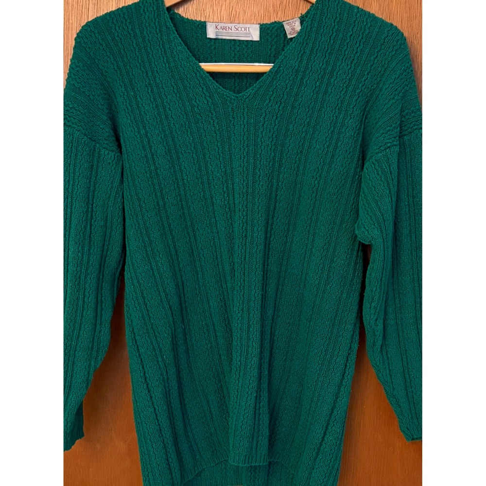 Vintage Karen Scott Vintage Emerald Green Knit Sweater Medium
